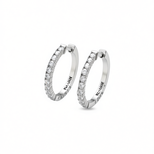 Pendientes de Aro Levian E4185 con Cristales Dorados y Engaste de Diamantes de Imitación, Clásicos para Uso Diario de Mujer - Product Image 1