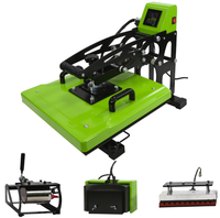 Máquina de Prensa de Calor Multifunción 4 en 1 de 15x15 Pulgadas para Camisetas, Tazas, Gorras, Bolígrafos, Equipo Profesional de Transferencia por Sublimación