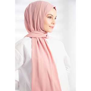 ผ้าคลุมไหล่ถักลายเครปสีชมพู - Product Image 4