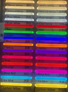 6Mm 8Mm 6X12Mm 8X16Mm Laser Cutting Signage 12 Warna Tunggal RGB 2.5CM 1Cm Dapat Dipotong DC12V PVC Strip Fleksibel Neon Led untuk Neon Si