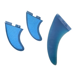 Aletas de Fibra de Vidrio de Alta Calidad a Precio de Fábrica, Aletas Dobles Reforzadas con Panal de Abeja para Tabla de Surf JF-060707 - Product Image 6