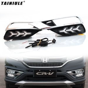 Luces de Circulación Diurna LED Modificadas con Intermitentes y Faros Antiniebla Delanteros Decorativos para Honda CRV 15-16 - Product Image 1