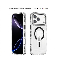 Étui de téléphone à charge sans fil pour iPhone 16 Pro, cadre anti-collision coloré, étui transparent pour iPhone 18Pro/18ProMax