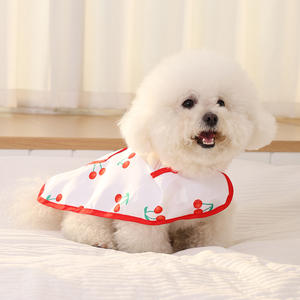 Impermeable para Mascotas con Estampado de Frutas, Chubasquero sin Mangas con Capucha Transparente, Bolsillo Trasero con Cierre de Velcro, Chaqueta para Perros para Exteriores - Product Image 6