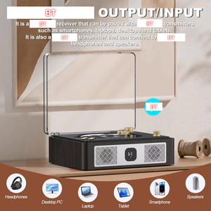 Reproductor de CD Retro Personalizado de Fábrica con Altavoces Estéreo Integrados, Transmisor y Receptor de Audio Inalámbrico para el Hogar - Product Image 2