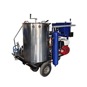 เครื่องทำเส้นจราจรแบบพ่นเทอร์โมพลาสติกชนิดล้อโค้ง แบบเข็นด้วยมือหรือแบบขับเคลื่อนด้วยตัวเอง - Product Image 3