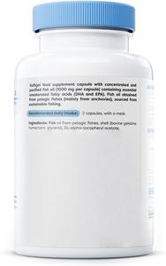 Huile de poisson oméga 3 en gélules molles ODM/OEM, sans OGM, sans gluten, bonne pour soutenir la santé des articulations et du système immunitaire - Product Image 2