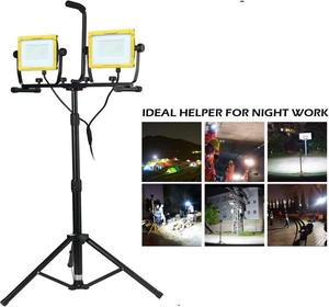 20000 Lumen 360 Degree Led Work <b>Light</b> 200W Outdoor With <b>Socket</b> Tripod Stand Flood WD-660 Work <b>Light</b> With Bracket 200W WD-660 - Product Image 3