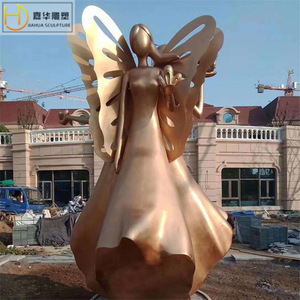Escultura de Acero Inoxidable Jiahua, Arte Metálico Abstracto Irregular Hecho a Mano para Decoración de Exteriores - Product Image 2