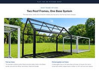 Maison préfabriquée résistante au vent et à l'eau, structure modulaire en acier galvanisé pour utilisation en extérieur, logement temporaire pour parc