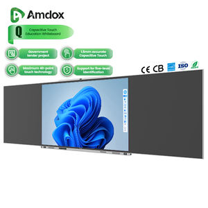 Tablero inteligente interactivo de la marca Amdox, <span class=keywords><strong>pizarra</strong></span> Nano de proyección 4K Android 13, equipo educativo de panel plano táctil de 40 puntos - Product Image 2