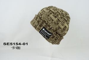 Confortable 3D brodé épaissi 100% acrylique unisexe bonnet élégant chaud Slouch bonnet en tricot à revers protecteur chapeau froid - Product Image 2