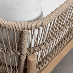 Ensemble de canapés en teck pour jardin moderne, mobilier d'extérieur de luxe pour hôtel, canapé avec coussins, mobilier de salon extérieur, mobilier de patio, ensemble de canapés de jardin - <span class=keywords><strong>Alona</strong></span> - Product Image 5