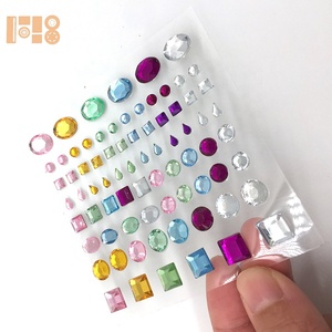 อะคริลิค Rhinestone อัญมณีสติกเกอร์Self-Adhesive Stickyคริสตัลเพชรสําหรับ DIYงานแต่งงานตกแต่งและเครื่องประดับ - Product Image 5