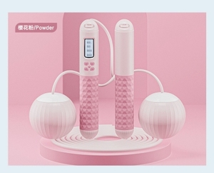 Corde à sauter lestée pour le fitness avec compteur, poignées lourdes, longueur réglable, corde à sauter sans fil - Product Image 5