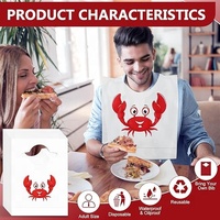 Tablier en plastique unisexe imperméable pour restaurant, personnalisable avec logo, jetable, pour barbecue, fête, fruits de mer, pour femmes, hommes et enfants - Grande Vente