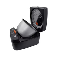 Cuisinière à riz électrique domestique 800W avec cuve antiadhésive de 5,1 à 6,0 L, chauffage 360° et fonction minuterie