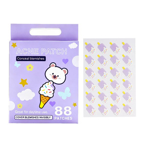 Patchs Hydrocolloïdes Anti-Acné en Gros OEM/ODM, Forme Crème Glacée Personnalisée, Absorbant les Imperfections et Boutons pour le Visage - Product Image 1