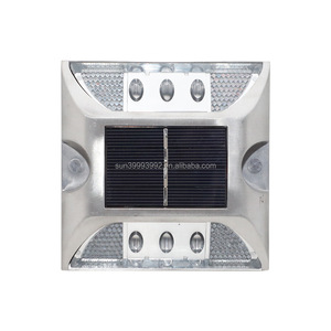 Luces de advertencia <span class=keywords><strong>LED</strong></span> solares Luz de calle solar de seguridad vial con perno cuadrado IP68 - Product Image 2