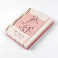 Impression personnalisée de carnets, reliure spirale, impression sur papier cartonné, carnet de notes, agenda, planificateur pour le bureau et l'école