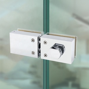 Chất Lượng Cao Một Bên Twist Hợp Kim Kẽm Keyless Trượt Kính Nhỏ Khóa Cửa - Product Image 2