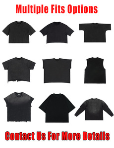 Camiseta de Manga Larga para <span class=keywords><strong>Hombre</strong></span>, Estilo Vintage, con Efecto Desgastado, Doble Capa, Tela Waffle, Impresión Serigrafiada, Fabricante OEM - Product Image 6