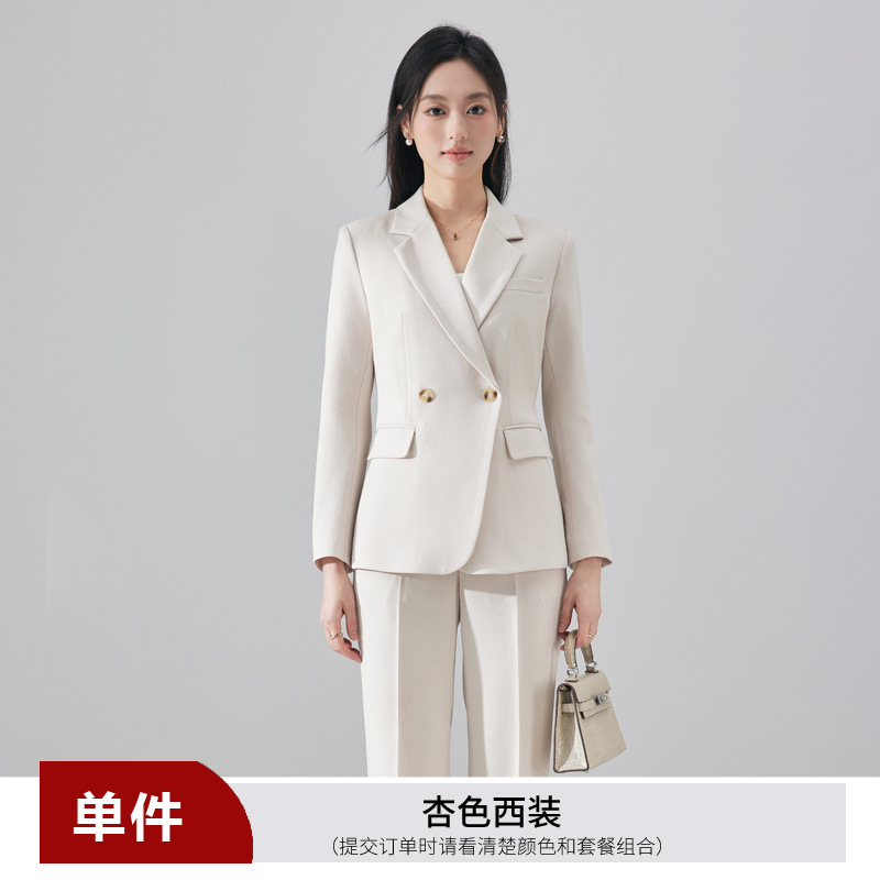 apricot suit