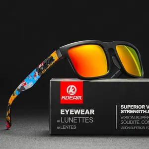 High End 3D Logo klasik polarize güneş gözlükleri açık spor Ultralight sürüş güneş gözlüğü