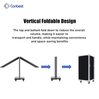 CJ pliable GOB P1.8 P2.5 Ultra mince Double côtés intérieur Led affiche écran affichage numérique bannière Portable vidéo mur pour magasin