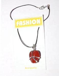 Colgantes envueltos en piedra jaspe rojo con alambre - Product Image 1