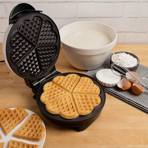 Mini Heart-Shaped Waffle <b>Maker</b> 110V Electric Double-Sided Heating Azure Color <b>Breakfast</b> <b>Maker</b> - Product Image 3