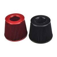 Kit de Modification Automobile Universel 76MM 3 Pouces, Filtre à Air d'Admission à Tête de Champignon avec Tuyau en Aluminium