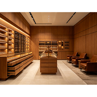 Meuble de présentation pour magasin de tabac, vitrine en bois pour cigares