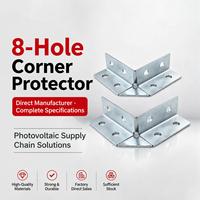 Supports de fixation carrés robustes TEBAK, connecteurs de profilés en C à 90 degrés