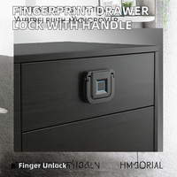 Serrure de tiroir intégrée à empreinte digitale, poignée intelligente sans clé pour armoire, serrure biométrique pour bureau, mobilier de type C en ABS