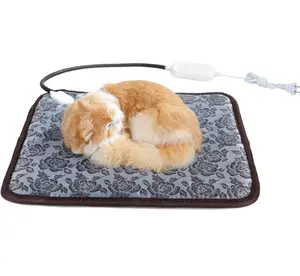 Tapis chauffant étanche pour animaux de compagnie, coussin chauffant, réglable, avec 6 niveaux, pour chiens