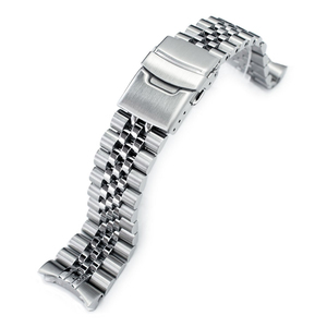 Bracelet de <span class=keywords><strong>montre</strong></span> de plongée en acier inoxydable massif 316L brossé 3D Jubilee Super J Louis 22 mm, extrémité incurvée, bracelet de <span class=keywords><strong>montre</strong></span> SKX 007 - Product Image 1