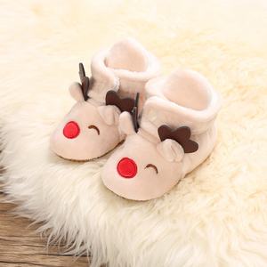 <span class=keywords><strong>Chaussons</strong></span> en polaire de coton pour bébé nouveau-né, chauds pour l'hiver, 0-18 <span class=keywords><strong>mois</strong></span>, chaussettes pour bébé, chaussures - Product Image 3