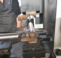 Machine à chanfreiner automatique hydraulique CARE CH-60 pour extrémités de tuyaux en acier, angle de coupe 45-90° pour tuyaux de 60 mm, bon état de soudure, neuve