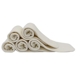 Inserciones de pañales reutilizables de rizo de bambú personalizadas de 4 capas, almohadillas de remojo para bebés absorbentes ecológicas, refuerzo suave - Product Image 2
