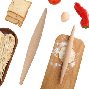 Rodillos de Madera de Haya para Amasar, Prensador de Masa para Fideos y Dumplings, Sin Pintar, Utensilios de Cocina Ecológicos para el Hogar - Product Image 2