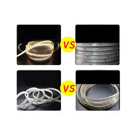 Bande lumineuse LED étanche 2835 DC 24V de haute qualité, flexible, pour extérieur et sous-marine, 120 LED, ruban pour piscine