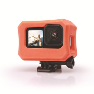 Takenoken Housse de protection pour surf Étui flottant orange <span class=keywords><strong>Go</strong></span> <span class=keywords><strong>Pro</strong></span> <span class=keywords><strong>Hero</strong></span> 10 <span class=keywords><strong>9</strong></span> Boîtier flottant noir <span class=keywords><strong>Accessoire</strong></span> EVA durable pour l'action - Product Image 1