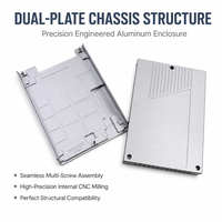 Dissipateur thermique à ailettes en aluminium anodisé argenté sur mesure, fabriqué par le producteur, livraison rapide pour système d'automatisation