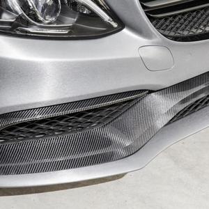 2015UP Mercedes W205 C63 AMG Carbon Fiber Front Bumper Lip <b>Splitter</b> Fins New Condition - Product Image 3