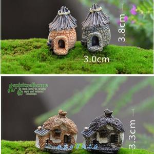 Adorno de casa en miniatura de resina de 4 cm de ancho y 3,5 cm de alto para decoración de acuarios y micropaisajes - Product Image 5
