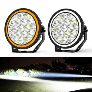 Nueva Luz Antiniebla Auxiliar Blanca Ámbar de 7 Pulgadas, 95w, IP68, Impermeable, 10000lm, Luz LED de Conducción Todoterreno para RZR - Product Image 1