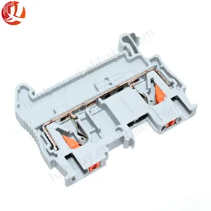 #CKX9619 Grey Din Rail Terminal Block PT-2.5 Push In Terminal Connector Spring Screwless Electrical Wire Conductor Terminal