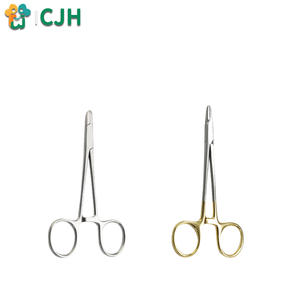 Kit de Aparelhos Cirúrgicos Veterinários CJH: Pinça Porta-Agulhas e Pinça de Punção em Aço Inoxidável Padrão Alemão Portátil - Product Image 5