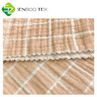 Tissu en mousseline douce tissée légère en coton biologique certifié GOTS 100% imprimé sur mesure double gaze 130 g/m² pour textile pour bébé